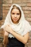 "Горошины": купить косынку белого цвета - Оренбургшаль