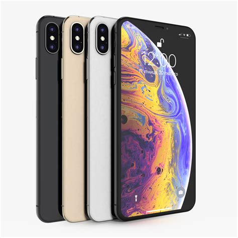 3D модель Apple iPhone Xs Max Все цвета - TurboSquid 1381820