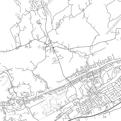 bluefield map print bluefield map poster wall art va city map west