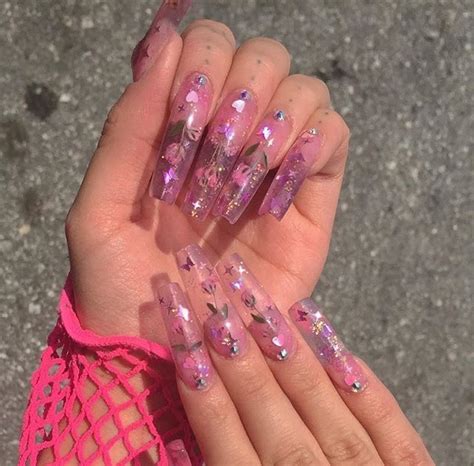 Pink Aesthetic Baddie Nails Instagram - lovinbeautystuff
