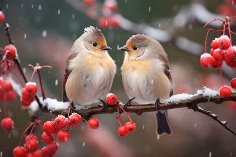 Winter Birds Art Free Stock Photo - Public Domain Pictures