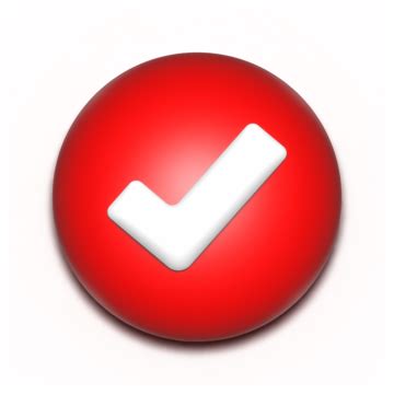 Check Mark Red Emoji PNG Transparent Images Free Download | Vector ...