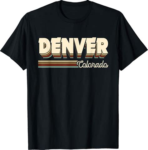 Amazon.com: Retro City Denver Colorado Gifts Souvenirs Men Women Kids T