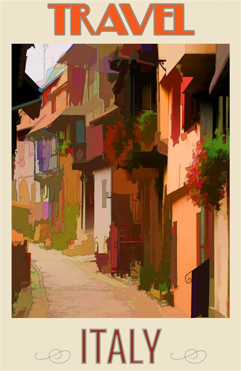 travel poster vintage italy  stock photo public domain pictures
