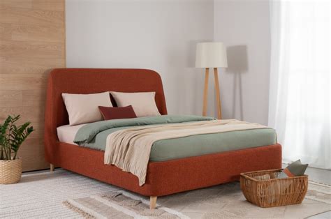 Кровать Молсон 160 Textile Ginger – купить в Москве по цене 57 990 ...