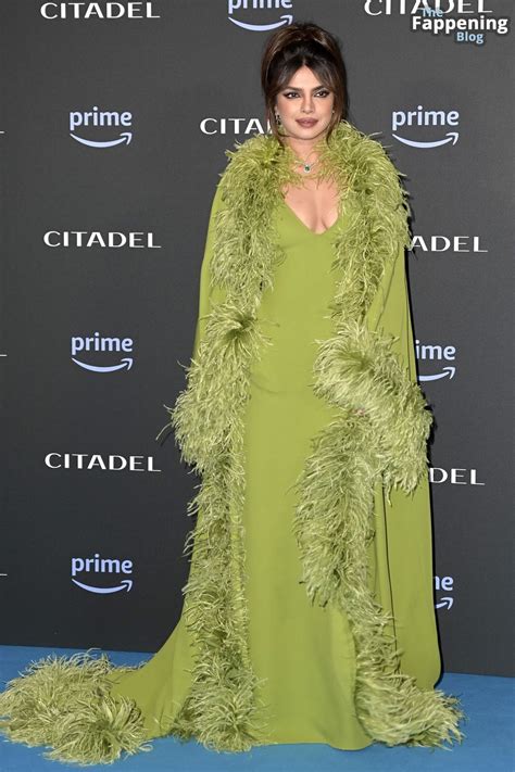 Priyanka Chopra Jonas Displays Her Cleavage at the Premiere of “Citadel
