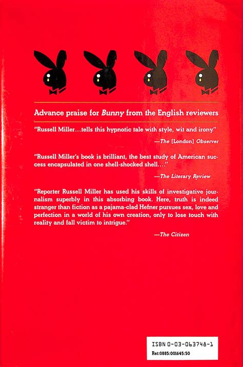 "Bunny The Real Story Of Playboy" 1984 MILLER, Russell