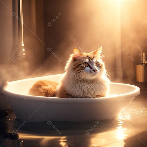 Gatinho Que Toma Banho - Lindo gatinho tomando banho [download] - Designi
