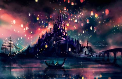 Tangled Floating Lanterns Desktop Wallpaper - WallpaperSafari