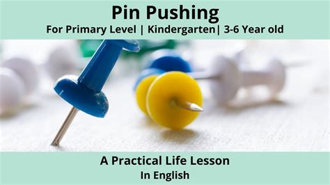 Pushing - A Montessori Practical Life Lesson | Primary Level - YouTube