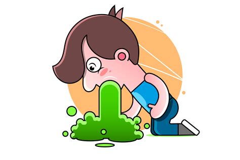 Lad Puking Graphic by jaroslavbrilew · Creative Fabrica