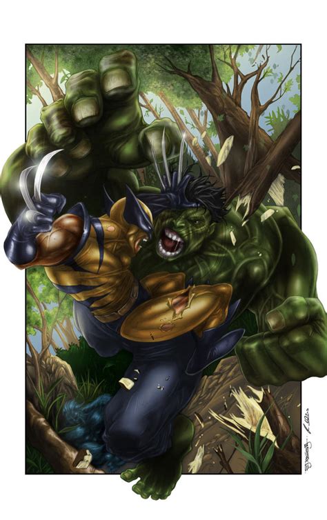 Hulk vs Wolverine by MrWills on DeviantArt