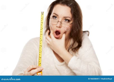 Stunned by the size stock image. Image of expression - 96828849