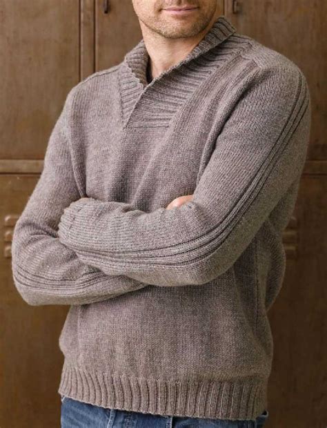 simple   knitting pattern  mens jumpers