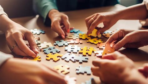 A group of people working together to solve a puzzle generated by AI