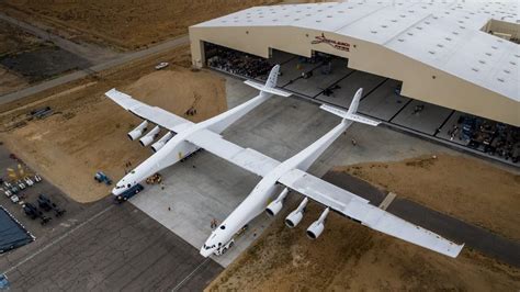 Stratolaunch's monster airplane emerges from hangar for the first time