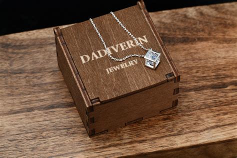 Срібний кулон "Куб" з каменем - Dadiverin Jewelry