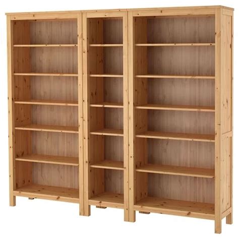 Открытый книжный шкаф - HEMNES IKEA/ХЕМНЭС ИКЕА, 37х197х229 см, светло ...