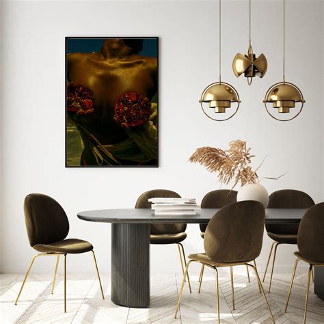 Photography Female Model Nude Fashion Model Framed Print Pomegranate