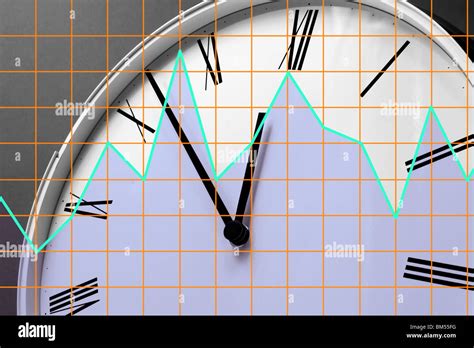 clock  graph stock photo alamy