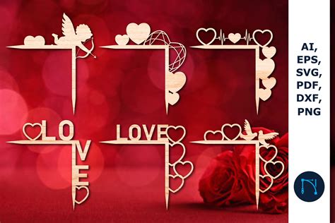 Valentines Door Trim/Corner Bundle SVG Graphic by NGISEDCreative Fabrica
