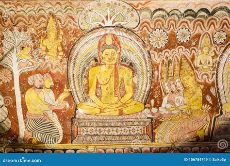 Dambulla Golden Cave Temple Stock Image - Image of historical, landmark ...