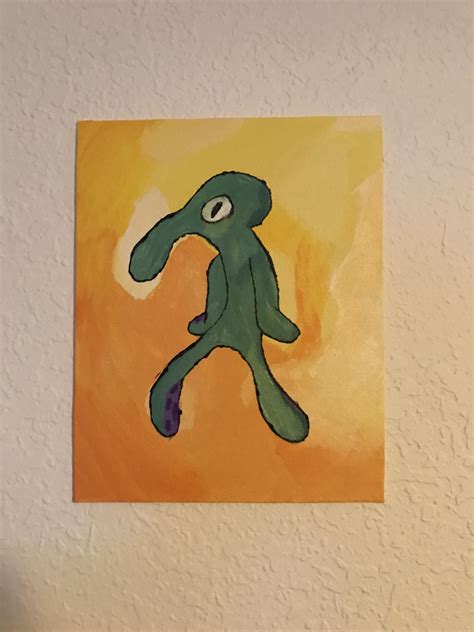 Squidward Tentacles Painting