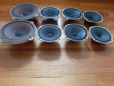 Assortment of 8 speaker drivers |﻿ Hi-Fi and Cinema Cables & Accessories