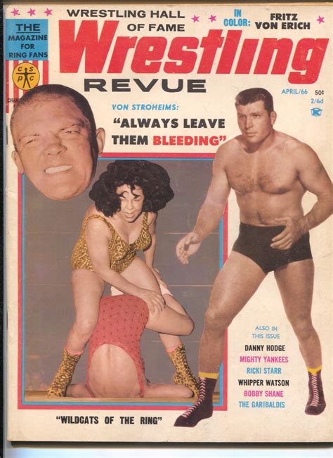 Wrestling Revue 4/1966-Toni Rose-Judy Grable-Von Stroheims-Danny Hodge ...