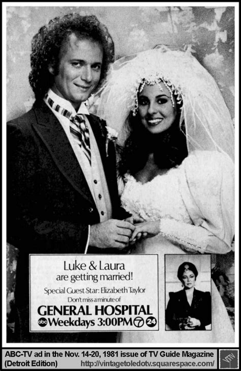 General Hospital Luke & Laura’s Wedding TV Guide... | MizBabyGirl (aka ...