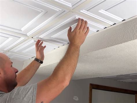 painting drop  ceiling tiles shelly lighting