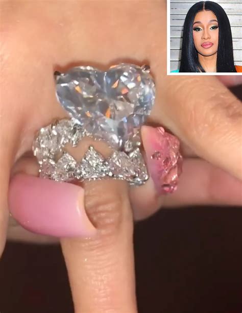 Cardi B 'Can't Believe' Her Diamond Rings, Necklaces and Designer ...