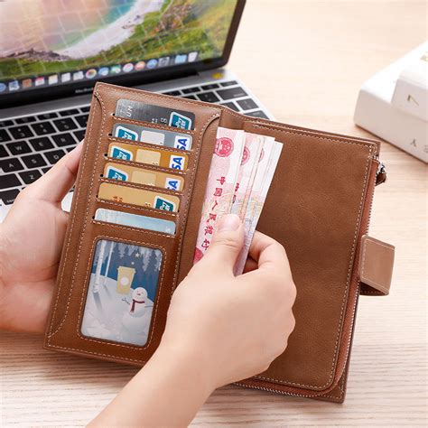 Badu.bg Унисекс дамски портфейл, кожен портфейл, мъжки портфейл, държач ...