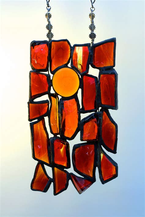 Sunset dalles de verre | Стекло, Искусство, Витражи