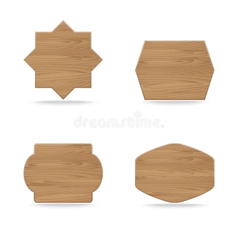 shapes wooden sign boards stock vector illustration  guidepost