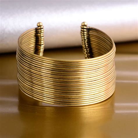 cuff bracelet chunky gold cuff wide gold cuff bracelet warp bracelet