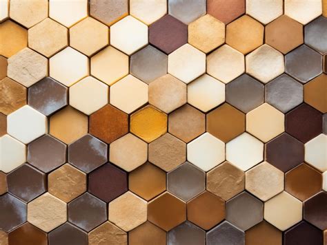 Premium AI Image | A group of hexagons in different colors