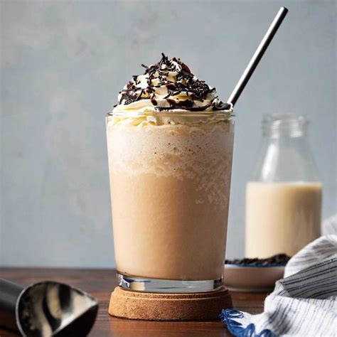 Coffee ice cream frappe recipe (homemade frappuccino)