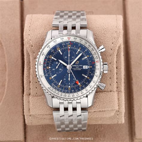 Pre-owned Breitling Navitimer 1 Chronograph GMT 46 a24322121c2a1