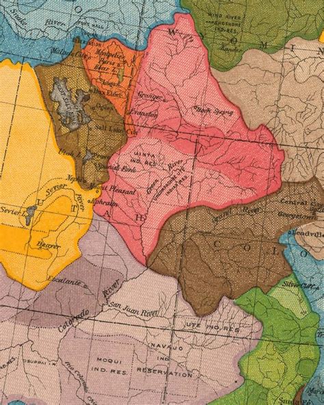 Watershed Map of the Arid Regions of Western US Print John - Etsy