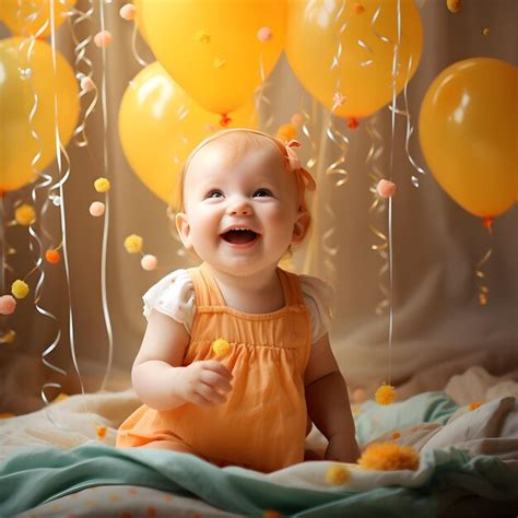 Premium AI Image | Happy baby photo