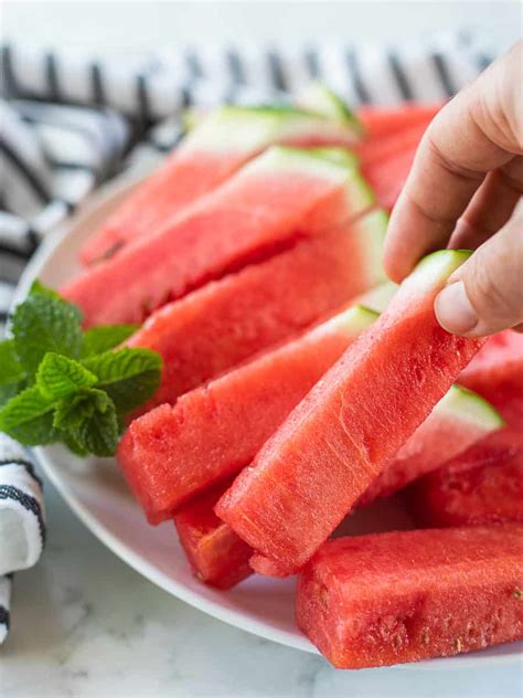 How To Cut A Watermelon Into Sticks - Create Kids Club