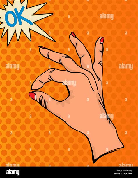 OK Hand sign Stock Photo - Alamy