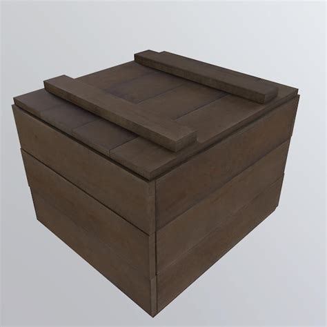 premium photo wooden case  rendering