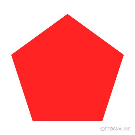 Simple Pentagon Shape Clip Art Free PNG Image｜Illustoon