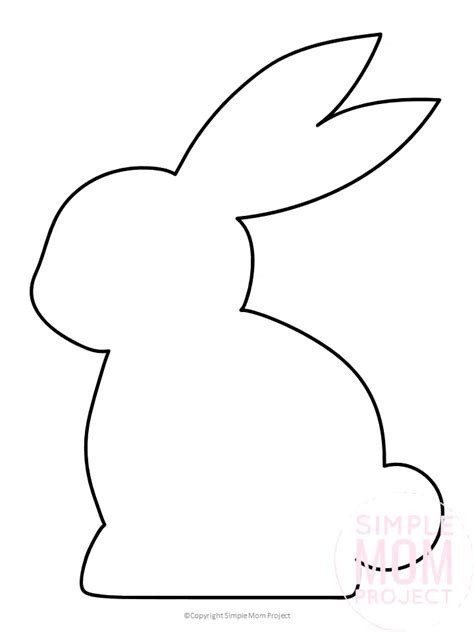 bunny outline printable