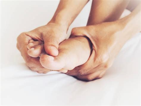 Premium Photo | Asian women with health problems from chronic foot pain