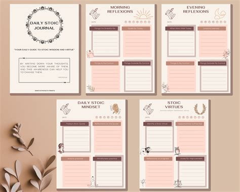 Cheap Stoic Journal Template