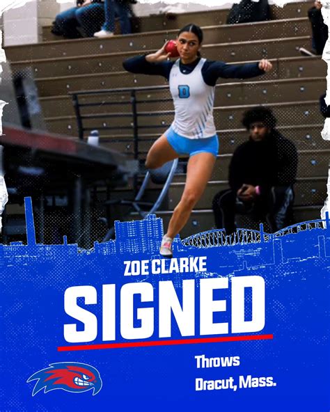 RiverHawkXCTF | A strong signing 💪 Zoe Clarke, a thrower from Dracut