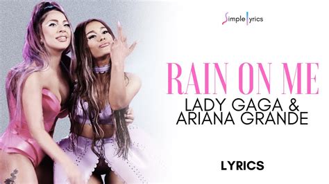 Lady Gaga & Ariana Grande - Rain On Me (Lyrics) - YouTube